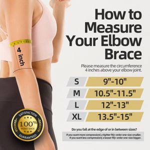 Lusenone Copper Elbow Support 2-Pack – Compression Sleeves