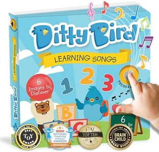 Ditty Bird Musical Books for Toddlers | Fun Children's Nursery Rhyme Book | The Alphabet Book with Sound | Interactive Toddler Books for 1 Year Old to 3 Year Olds | Sturdy Baby Sound Books