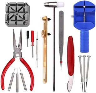 G4GADGET Strong Quality 16pc Watch Repair Tool Kit Easy Operation Band Pin Strap Link Remover Back Opener