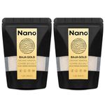 NANO Baja Gold Sea Salt Organic | 90 MINERALS, 4X More Minerals Than Celtic Sea Salt | Low Sodium, Additive & Microplastic Free | Perfect for Hydration & Cooking | 1 lb Resealable Bag (2 Count)