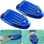 2PCS Inflatable Swimming Training Kickboard - PVC Pool Exercise Kickboard - Adult Swim Float Kickboard Trainer Aids for Pool Training