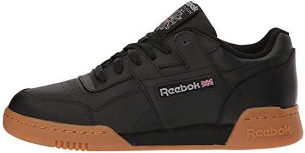Reebok mens Workout Plus Cross Trainer, Black/Carbon/Classic Red/Reebok Royal-Gum, 3.5 US