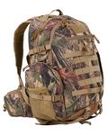 Hunting Backpack for Men, 900D Waterproof Camo Hunting Pack, 35L Large Molle Hunting Day Pack with Rifle Bow Gun Holder, Rain Cover