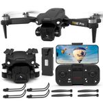 Toladrone TD12PRO Drone with Camera 1080P, Brushless Motor Drones for Adults 90° Motorised Adjustable Level 3 Wind Resistance App Control Foldable Quadcopter for Beginners
