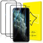 GiiYoon-3 PACK Screen Protector for Iphone X/XS and Iphone 11 Pro Tempered Glass [HD Full Coverage] [Easy Installation] [Round Edge] [Scratch Resistant] [9H Hardness] Protection Film