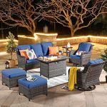 ovios Patio Furniture Set, 7 Piece 