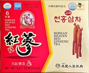 AUTHENTIC 6YEARS KOREAN RED GINSENG TEA GINSENG SAPONIN GINSENOSIDE NATURAL SUPER FOOD (50)