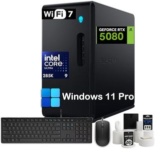Alienware Aurora R16 Gaming Desktop 2025 - Intel 24-Core Ultra 9 285K(AI NPU), NVIDIA RTX 5080 16GB GDDR7 Graphics, 64GB DDR5, 8TB SDD, 2TB HDD, WiFi 7, Win 11 Pro, 1000W Liquid Cooled, w/Accessories