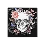 Pink Floral Skull Flower Cool Decor