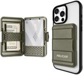 Pelican MagSafe Wallet for iPhone | Heavy Duty MIL-STD Snap-On iPhone Magnetic Wallet & Phone Card Holder | Detachable & Slim Hard Case Wallet for iPhone Pro Max 16/15/14/13/12 Series | OD Green