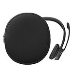 kwmobile Cover Compatible with Logitech H390 Case - Neoprene Headset Cover - Pouch w/Zipper - Black