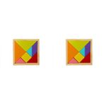 Vibgyor Vibes Chinese Puzzle Wooden Tangram for Kids (Pack of 2)