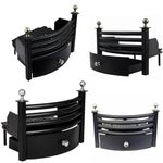 16'' Fire Fret Set Cast Iron Front Grate and Ashpan Fireplace Coal Fuel Guard