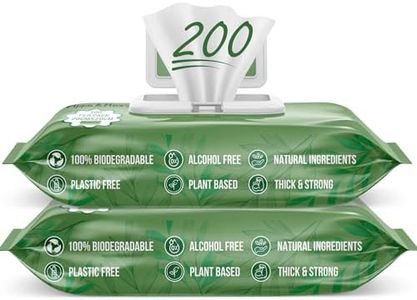 Pippa & Max Compostable Dog Wipes - Biodegradable Pet Wipes for Full Body, Eyes, Ears, Bum & Paws - 200 Sensitive Grooming Wipes for Dogs, Puppies & Cats (Fragrance-Free)