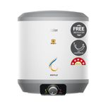 Haier Estile 2200W 15 Litre Faster Heating Storage Geyser Vertical 5 Star Water Heater for Home with Pipe Free Installation ABS Body| Shock Proof| Glasslined Tank| Suitable High Rise Buildings