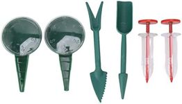 BuyWeek 6 Piece Sowing Seeds Dispenser, Adjustable Garden Hand Planter Seeder Tool Set, Portable Handheld Seed Spreader Ideal for Small Seeds of Flowers, Vegetables