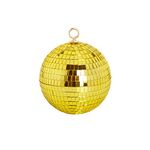 Mirror Disco Ball, 6 inch Stage Mirror Balls, Reflective Party Dance Balls with Hanging Ring for Christmas, Wedding, Birthday Party Home Decorations (Gold, 6 Inch)