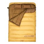 BISINNA Winter 0°C Double Sleeping Bag for Adults - Waterproof & Warm 2 Person Camping Sleeping Bag with Pillow, Queen Size for Hiking, Backpacking, Indoor & Outdoor Use (Cold Weather)​