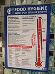 Food hygiene poster A4 (297mm x 210mm) what you need to know temperature Posters. 400g Laminated kitchen Signs Health and safety poster. Food safety temperature sign