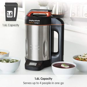 Morphy Richards Soup Maker 1.6L – Stainless Steel, Easy Clean