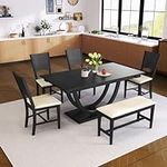 LUMISOL Dining Table Set for 6, Woo
