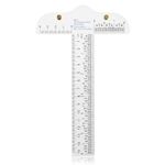 Ouligay 6 Inch Plastic T Square Ruler, Sewing Ruler, Clear Tshirt Ruler, T Ruler for Crafting Drafting and General Layout Work Art Framing & Drafting Scrapbooking Crafting