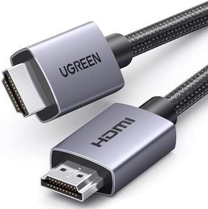 UGREEN Câble HDMI 4K 60Hz 2K 144Hz 120Hz Câble HDMI 2.0 Cordon HDMI 2.0 18Gbps Haute Vitesse UHD ARC HDR Dolby Atmos HDCP 3D Compatible avec PS5 Lecteur Blu Ray TV Xbox Moniteur Projecteur (2M)