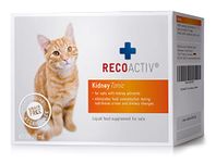 RECOACTIV Kidney Tonic for cats, 3 x 90 ml, dietary food supplement for recovery from early signs of renal dysfunction in cats, and for prevention