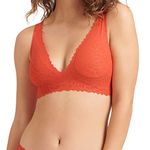 Sloggi Women's Zero Feel Lace 2.0 Bralette Bustier, WATERMELON, M