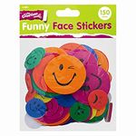 Stalwart ‎U-80876 Children's Pack of 150 Funny Face Foam Self Adhesive Stickers Craft Acessories