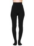 ShopOlica Women's Winter Fleece Lined Warm Leggings Stretchable Thermal Legging Thick Tights Pants - Full Foot (Color - Black) (Size - XXL)