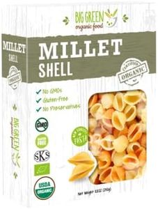 Big Green Organic Food- Organic Millet Shell, Gluten-Free, Lectin-Free, Non-GMO, Vegan, Wheat and Rice Alternative, 8.8oz (1 Pack)