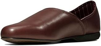 Clarks Harston Elite Leather Slippers In Burgundy Standard Fit Size 9
