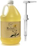 Relief Arnica Massage Oil for Massage Therapy | for Sports & Athletic | All Natural Arnica Montana for Sore Muscle Relief | Sweet Almond, Jojoba, Grapeseed & Essential Oils | 1 Gallon