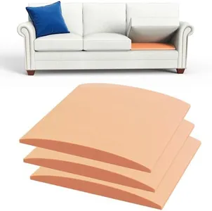 Sellmazon Couch Cushion Support for Sagging Cushions 20''x20'', Arched High Density Foam Insert to Repair Saggy Seats, Orange 3PCS