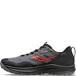 Saucony Men's Peregrine 12 GTX Trail Running Shoe, Charcoal/Black, 8 M US