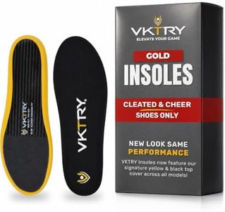 VKTRY Gold for Cleated Shoes - Carbon Fiber Performance Insoles Customized Athletic Inserts for Football, Baseball, Soccer, Golf, Lax & More | Run Fast, Jump High, US: M10-10.5, W12-12.5,121-170Lb