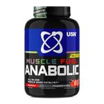 USN Muscle Fuel Anabolic All in one Muscle Building protein shake with Creatine, Strawberry, 2.2 Kg,