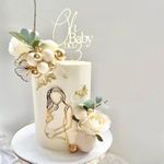 Pregnant Lady Baby Shower Cake Topper,Pregnancy Acrylic Baby Cake Charm for Gender Reveal Cake Decoration, Pregnancy Announcement/Wecome Baby Party Supplies(02)