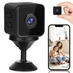 WORHUDY Mini Spy Camera with Night Vision, HD Hidden Cameras, Motion Detection and WiFi, Hidden Camera for Home Security, 1080P Nanny Cam and Surveillance with Automatic Night Vision