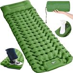 BOLDESCAPE Premium Inflatable Air Bed for Sleeping, Camping & Travel, Self-Inflating Mattress with Built-in Pump, Versatile Air Mattress for Home & Outdoor Adventures, Polyester, Small Single, Green