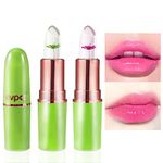 BINGBRUSH Color Changing Lipstick Queen,PH Mood Long Lasting Lip Gloss Korean Lip Balm Tinted Magic Makeup Moisturize Lipstick Set (2 Pcs Flower, 2 Count (Pack of 1))