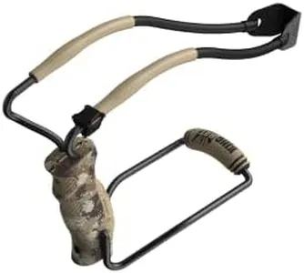 Barnett King Rat Slingshots, Black Widow Hunter Slingshot, Includes Double-X Tapered Speed Bands, Hotshot .38 Caliber Ammo, & Brushed Leather Pouch