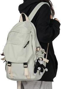 School Backpack for Women Men College High School Bags for Boys Girls Casual Daypack Laptop Backpack Waterproof Black Bookbag Travel Rucksack