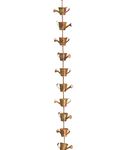 Ancient Graffiti RC-WTR-IR Flamed Copper Watering Cans Rain Chain, 5" x 96" x 2.5"