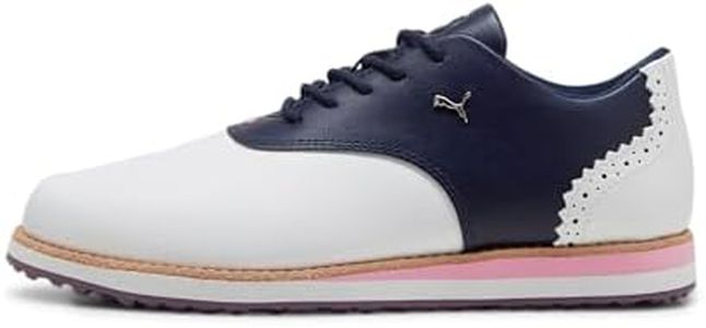 PUMA Damen Avant WMNS Golf Shoe, White-Deep Navy, 38 EU