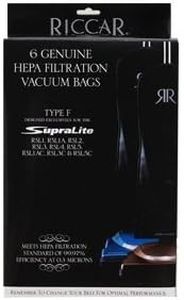 RICCAR SUPERLITE HEPA VACUUM BAGS, RFH-6