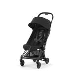 Cybex Coya Compact Stroller, Lightweight One-hand Fold, Travel-Friendly Pram for Newborns, Infants, and Toddlers, Age 0-4 years, Flat Recline Position, One Pull Harness, Hand Luggage Compatible, Stroller (Sepia Black Matt Black Frame)