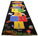 Mambu Essentials Hopscotch Rug - Kids Rug for Playroom, Daycare, Nursery - Cute Indoor or Outdoor Play Carpet for Children - Fun, Educational Games for Boys & Girls - Large Size: 78x26