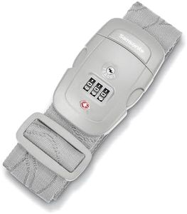 Samsonite 3 Dial TSA Luggage Strap, Light Grey